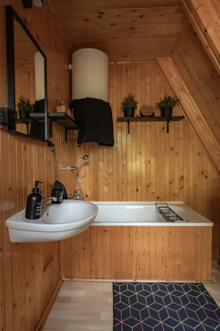 Domek z jacuzzi w Beskidzie Wyspowym